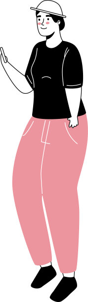 年轻女子戴着帽子使用智能手机角色图片下载