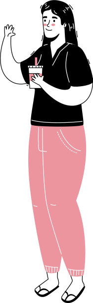 年轻女子喝饮料的头像人物图片下载