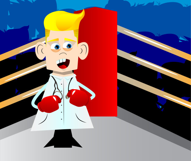 戴着拳击手套的医护战士图片下载