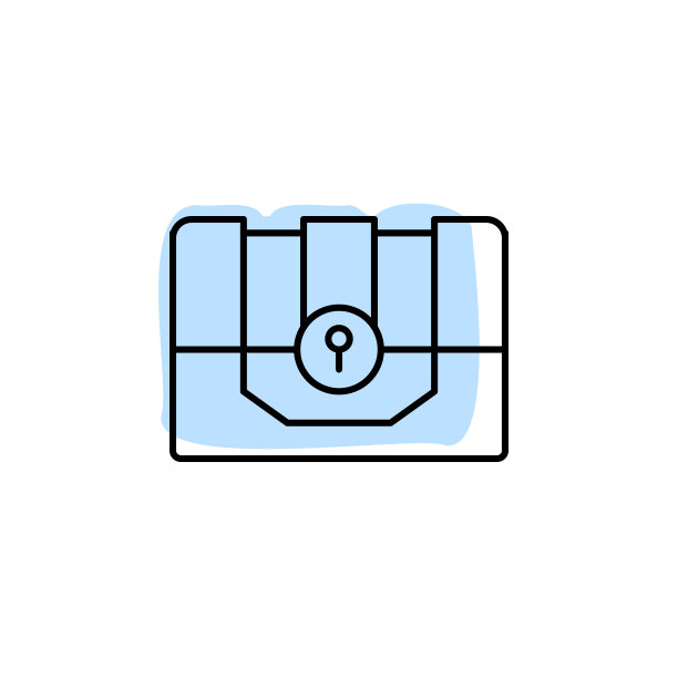 历史，宝箱与颜色阴影矢量图标在历史设置图片下载