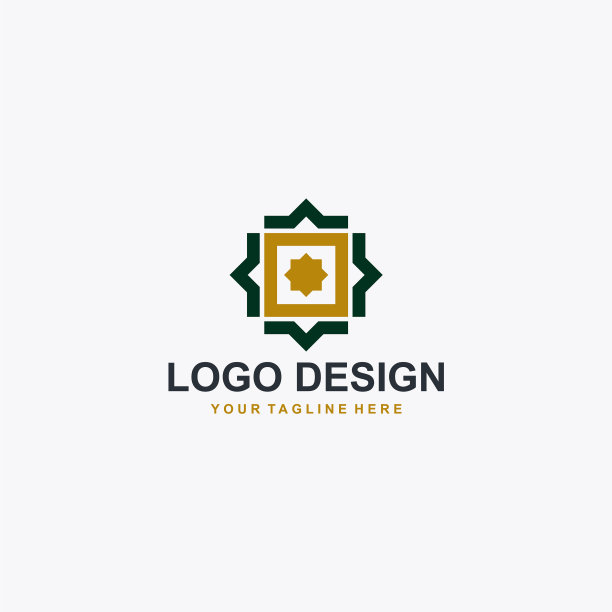 伊斯兰装饰标志设计清真寺抽象图标图片下载