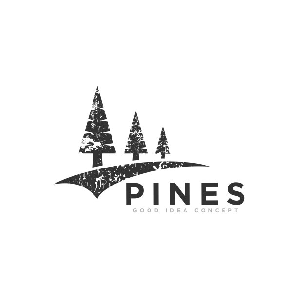 松树自然设计插图图片下载