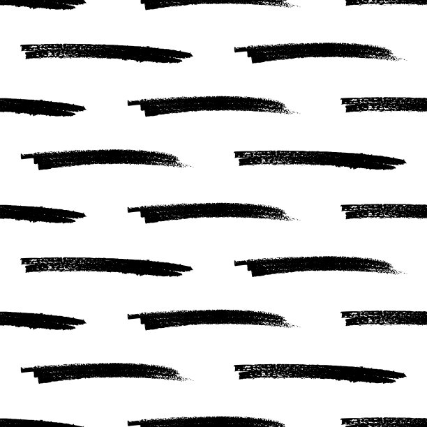 无缝模式与黑色标记笔触图片下载