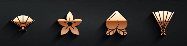 设置纸折扇荷花桃图片下载