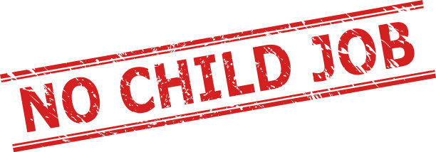 没有儿童工作密封腐蚀风格和双重图片下载