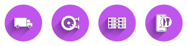 集速递车、甜甜圈、餐厅、咖啡厅图片下载