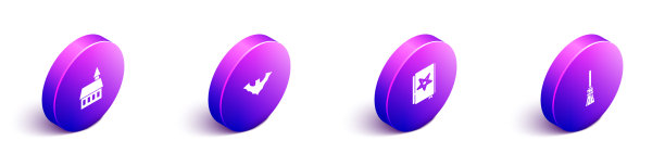 设定等距城堡飞行蝙蝠古魔法图片下载