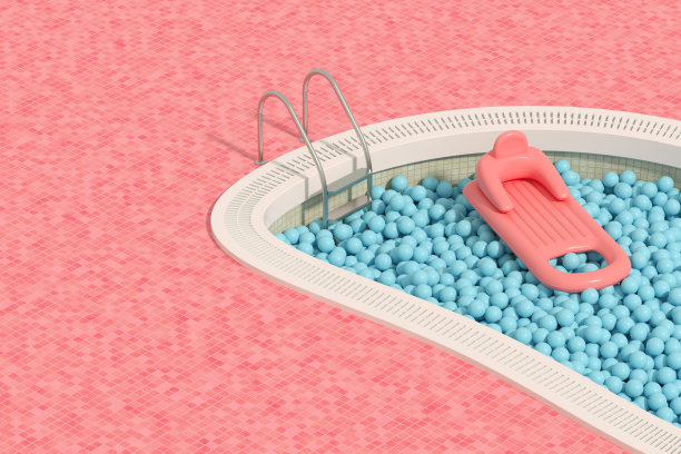 游泳池，暑假概念图片下载