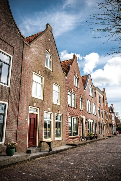 荷兰小郊区建筑图片下载
