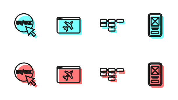 网站地图设置线UI或用户体验设计网站图片下载