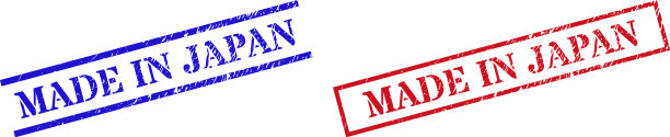 日本制造带纹理的橡胶印章图片下载