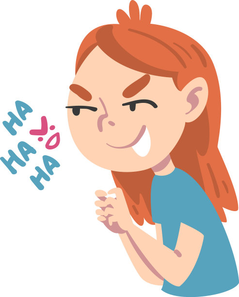 女孩脸上带着恶意的表情图片下载