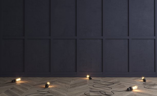 经典的深色木板墙。设计和技术图片下载