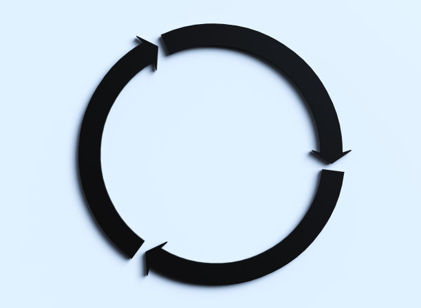 圆箭头孤立图片下载