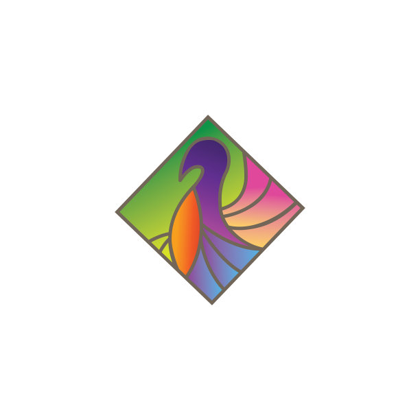 动物鸟轮廓设计模板颜色图片下载