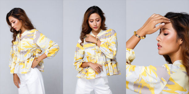 珠石手腕上的亚洲美丽的女人的手图片下载