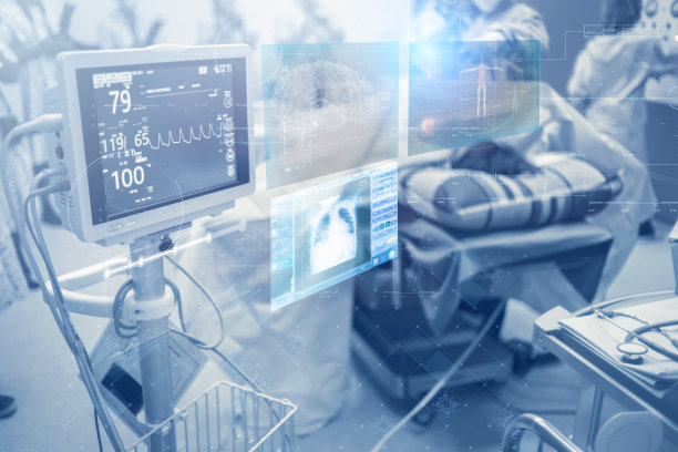 创新技术在现代医院手术室未来的医疗界面概念密切监测患者的健康状况图片下载