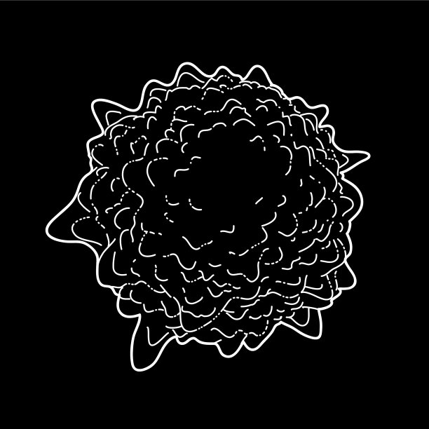 在黑色背景上划线艺术病毒图片下载