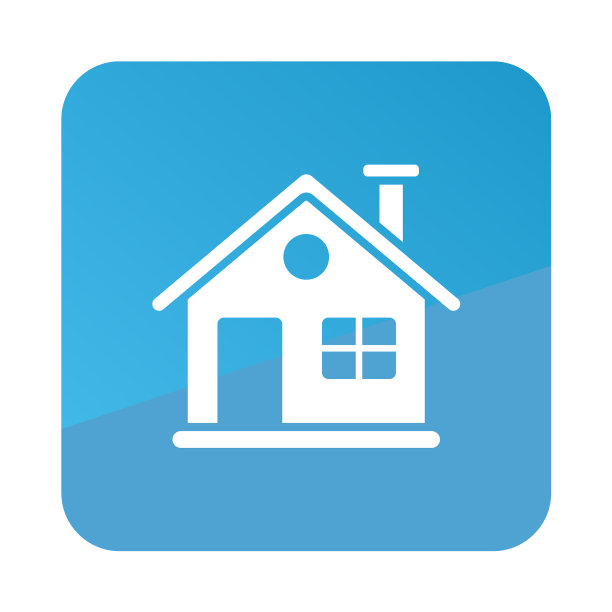 详细的冬季房子图标冬季标志图片下载