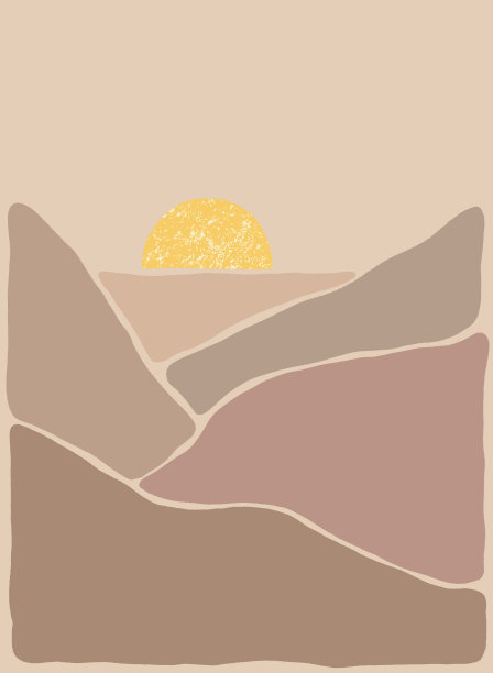 抽象波西米亚艺术景观图片下载