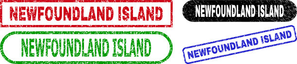 纽芬兰岛矩形邮票使用垃圾图片下载