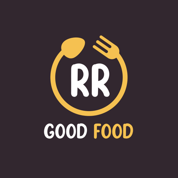 Rr字母标志设计与餐厅理念图片下载