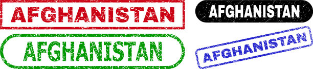 阿富汗长方形邮票印章不洁图片下载