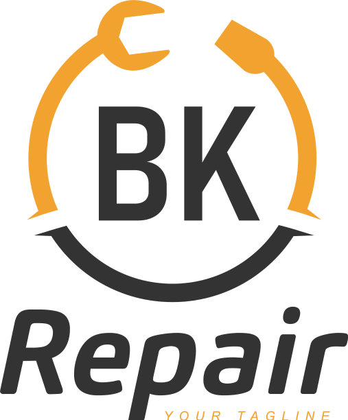 Bk字母设计与修复标志现代图片下载