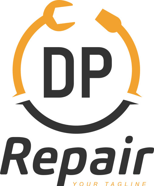 Dp字母设计与修复标志现代图片下载