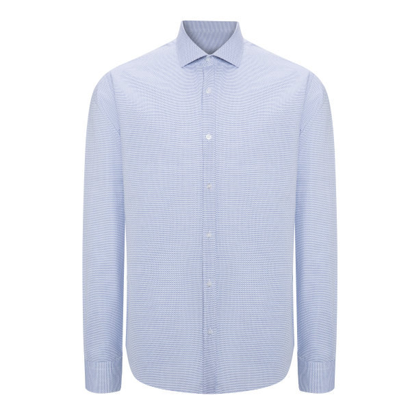 蓝色的男士衬衫图片下载