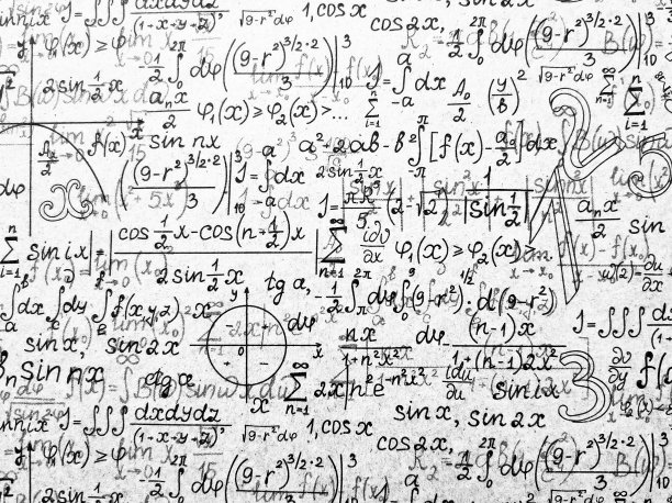 数学背景，数学与题词包括公式，计算和方程图片下载