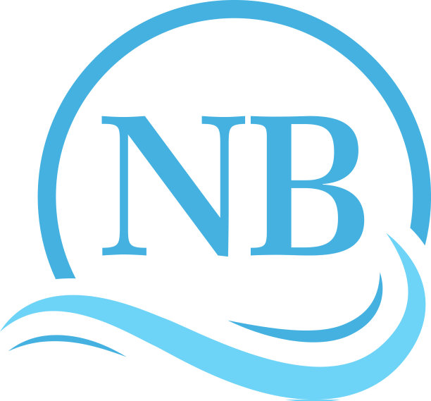Nb字体标志设计在水波现代图片下载