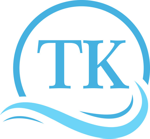 Tk刻字标志设计在水波现代图片下载