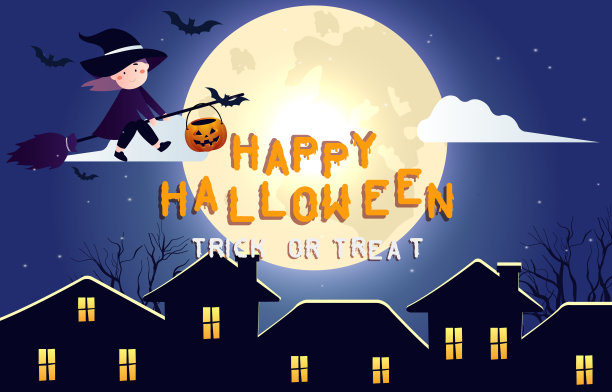 万圣节恐怖背景快乐图片下载