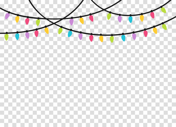 圣诞佳节LED彩灯。矢量插图。图片下载