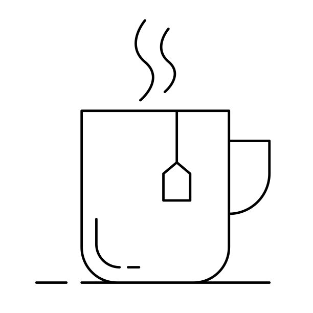 茶杯线图标图片下载