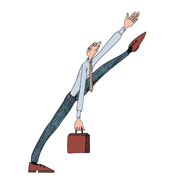 高级经理男士穿着商务套装拿着公文包图片下载