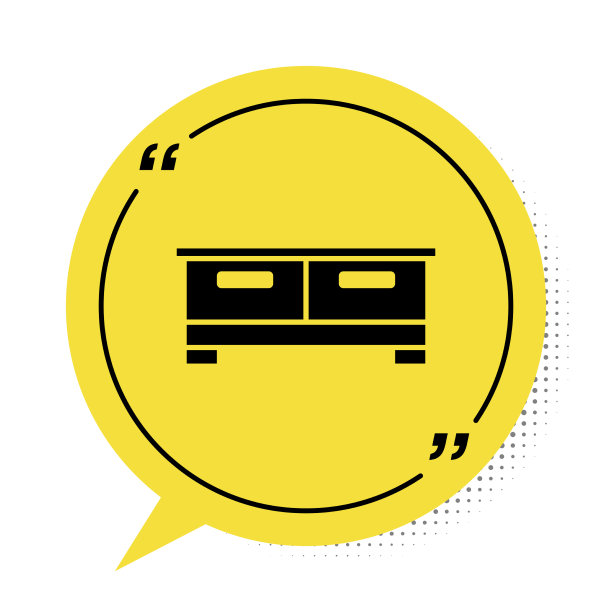 黑色衣柜抽屉图标孤立在白色图片下载