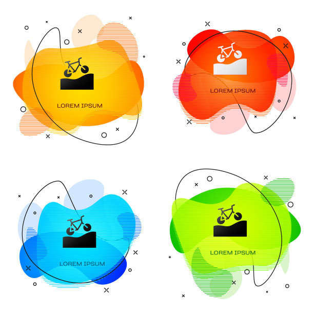 黑山自行车图标孤立在白色图片下载