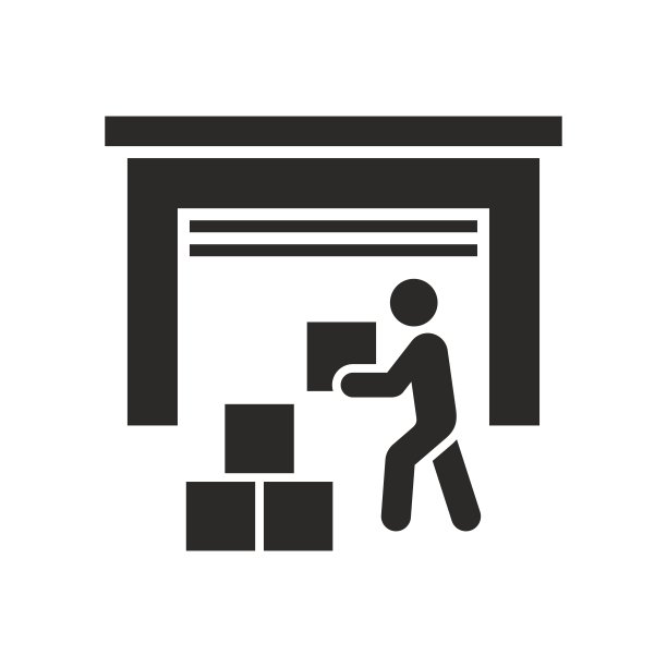 自我存储图标。存储设施。自我存储单元。仓库。车库。小屋。图片下载