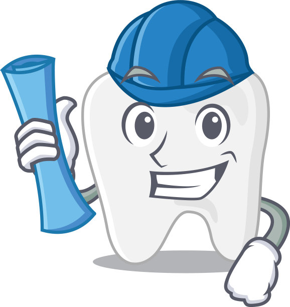 漫画图片牙齿建筑师与蓝色图片下载