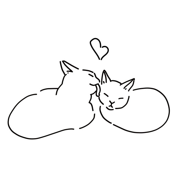 画一只猫的全身图片下载