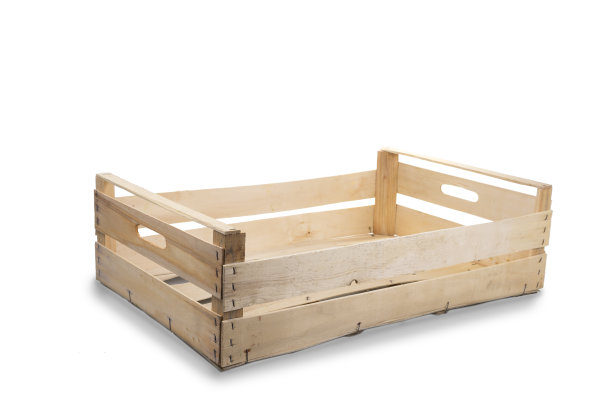 装蔬菜的空木箱图片下载