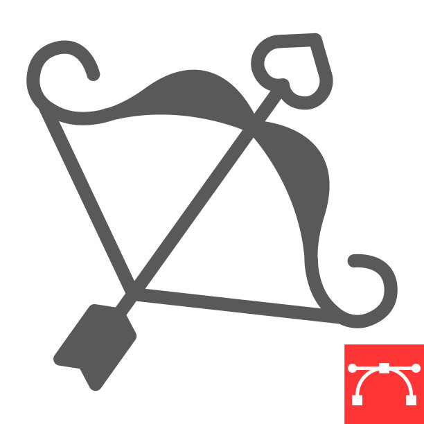 爱神丘比特弓雕象征情人节和爱情图片下载