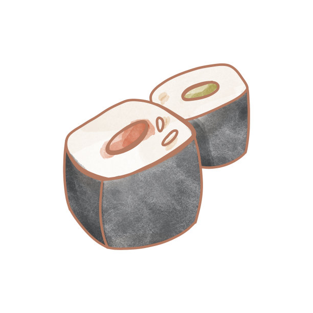 寿司套装和卷亚洲食物图片下载