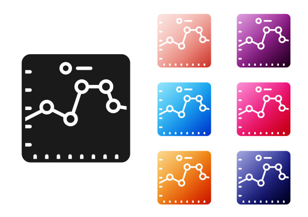 黑色浏览器与股票市场增长图表和图片下载