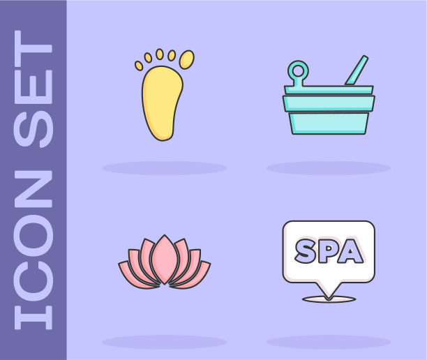 集水疗沙龙和莲花足部按摩图片下载