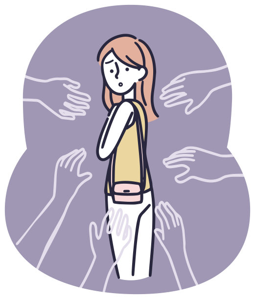 女性跟踪者的简单插图图片下载