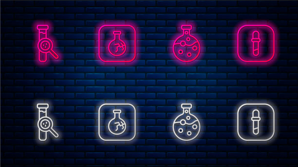 设裂纹烧瓶试管和移液管图片下载