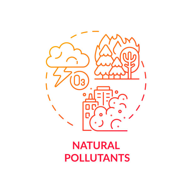天然污染物概念图标图片下载